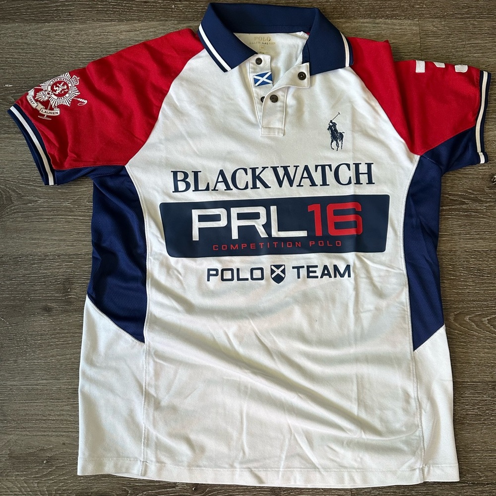 Polo Ralph Lauren Performance Red BlackWatch #3 Big Pony Polo Custom Fit Size M